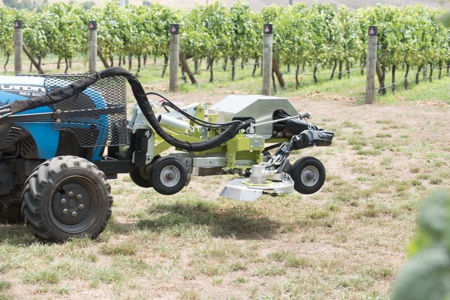 DUOcut under-vine mower in a Marlborough vineyard